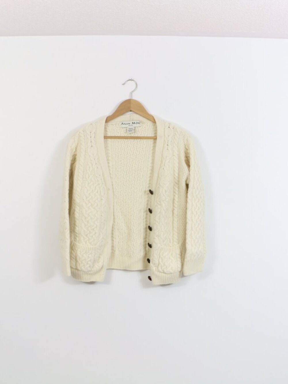 *Aran Mor Ireland Merino Wool Cardigan - Picture 2 of 5